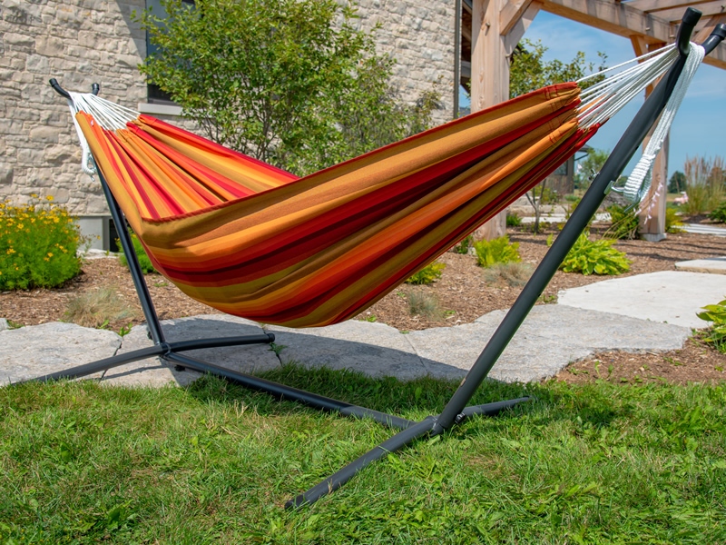 Hamak Sunbrella ze stojakiem metalowym 8f