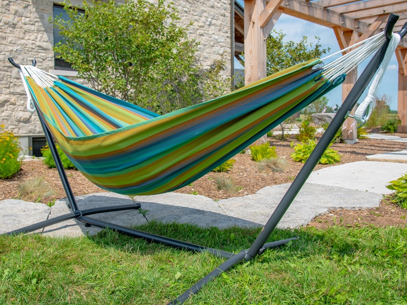 Hamak Sunbrella ze stojakiem metalowym 8f