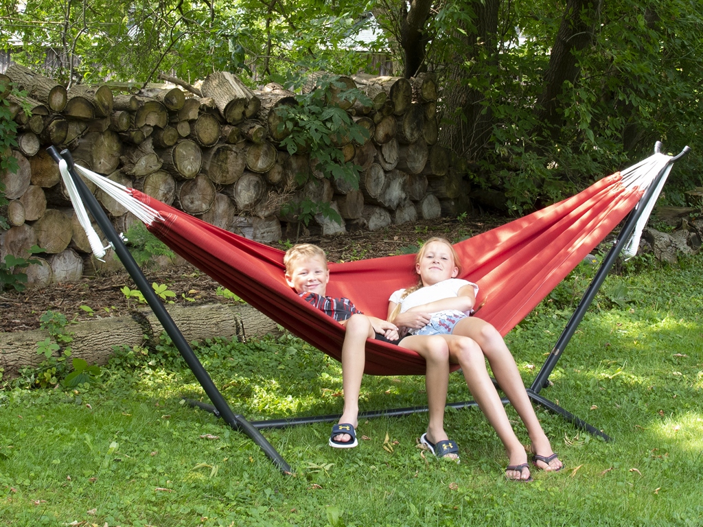 Hamak Sunbrella ze stojakiem metalowym 8f