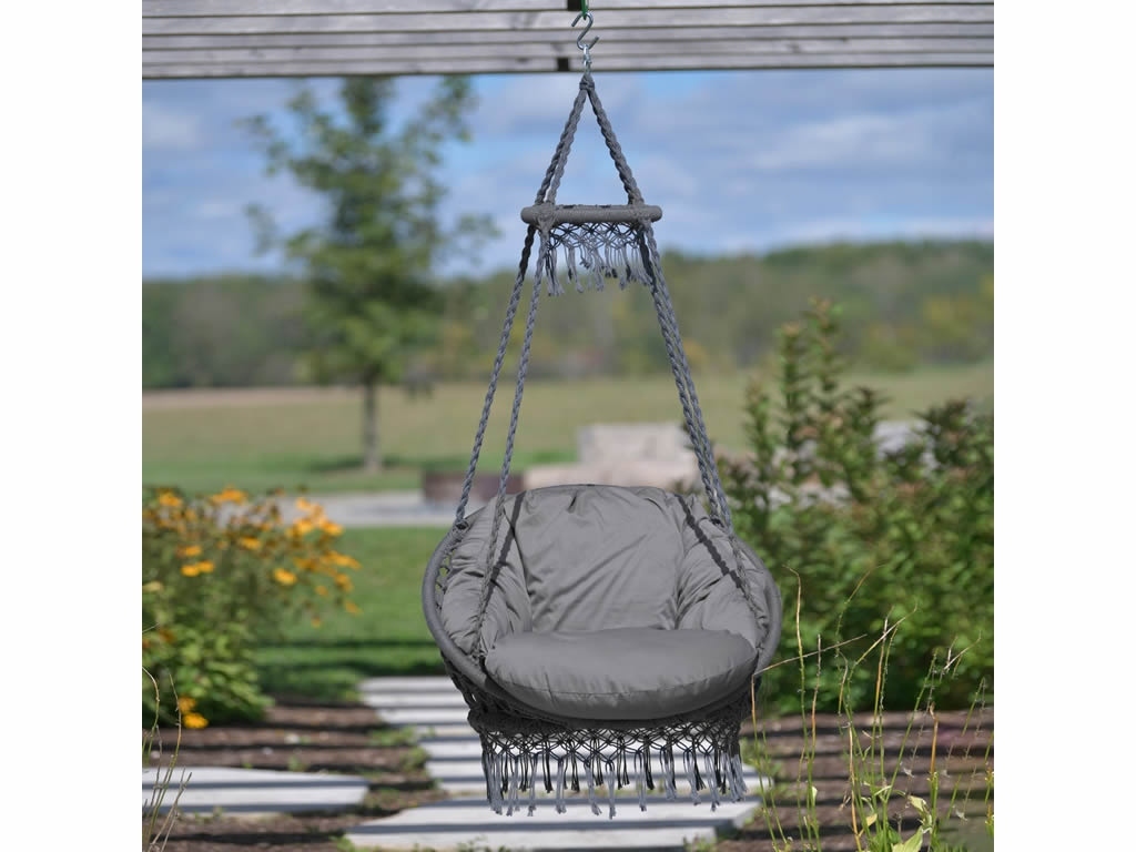 Wiszący fotel Deluxe Macrame