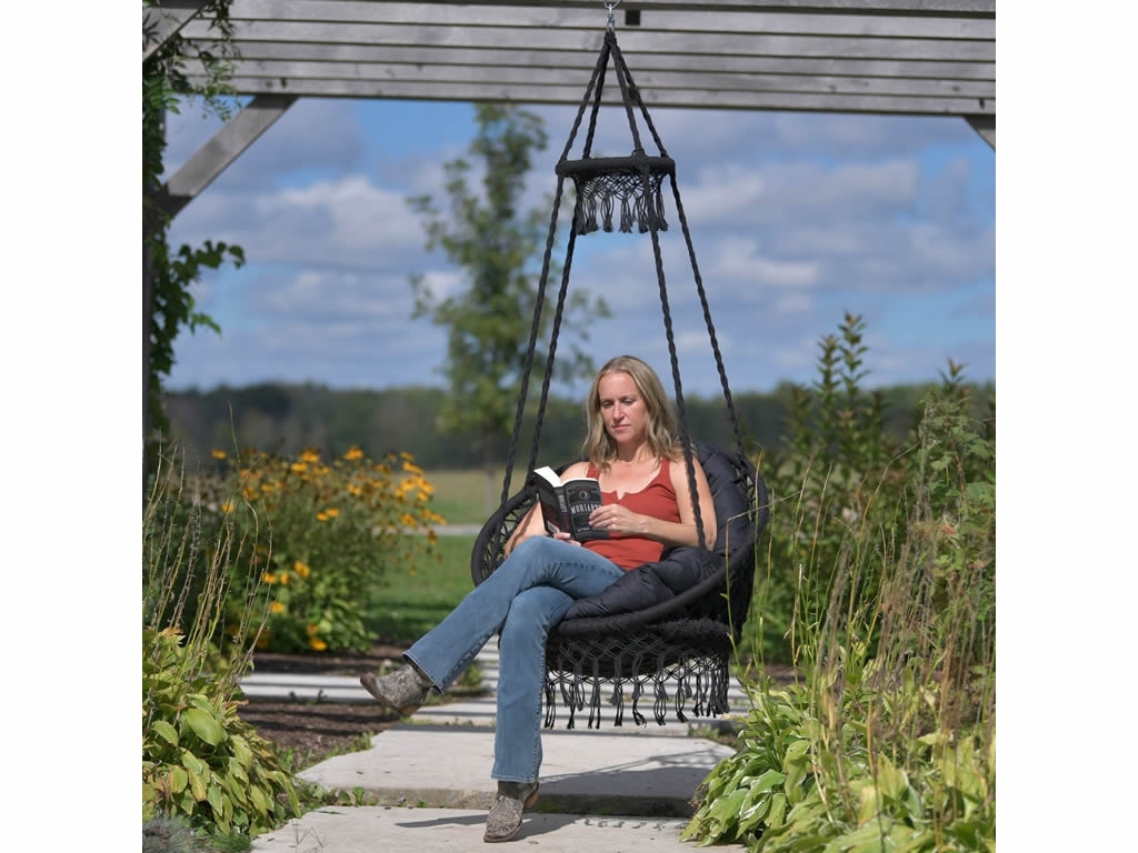 Wiszący fotel Deluxe Macrame